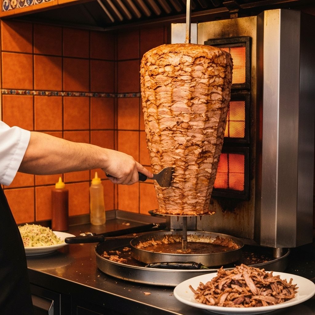 Döner kebab preparation